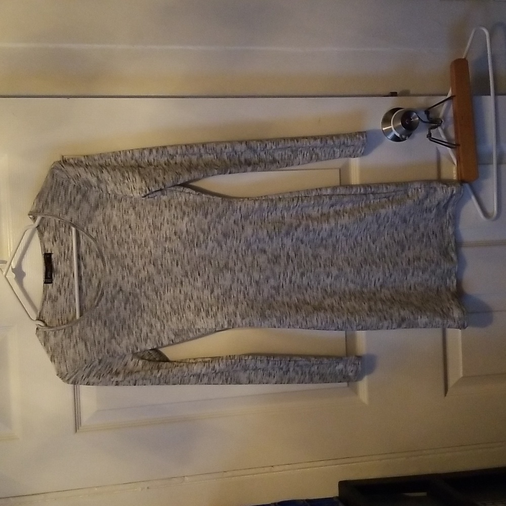 Womens long sleeve knee length dress